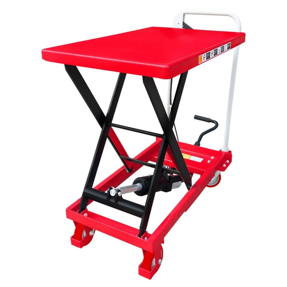 Scissor Lift Table Cart, 500 lb. Cap, 27.75 L x 17.75 W, 8.25 - 28.5 H, Premium 500lbs Lift Cart
Scissor Lift Table Cart, 500 lb. Cap, 27.75 L x 17.75 W, 8.25 - 28.5 H, Premium 500lbs Lift Cart