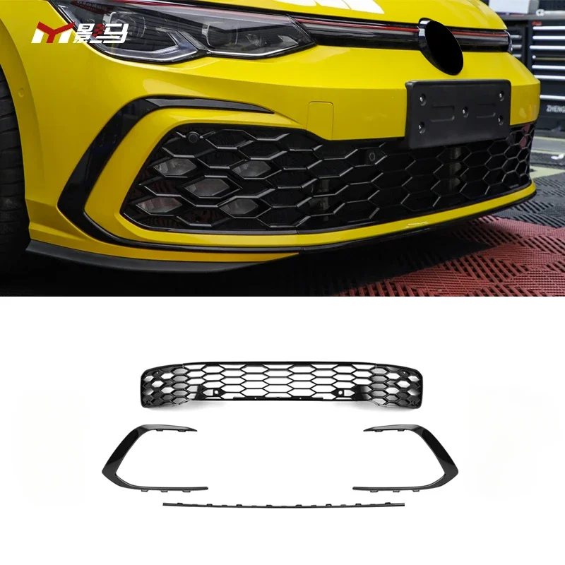 GTI style car accessories body kit Front Bumper Grill decoration sports version front grille fog lamp For vw golf 8 mk8 R-Line
GTI style car accessories body kit Front Bumper Grill decoration sports version front grille fog lamp For vw golf 8 mk8 R-Line