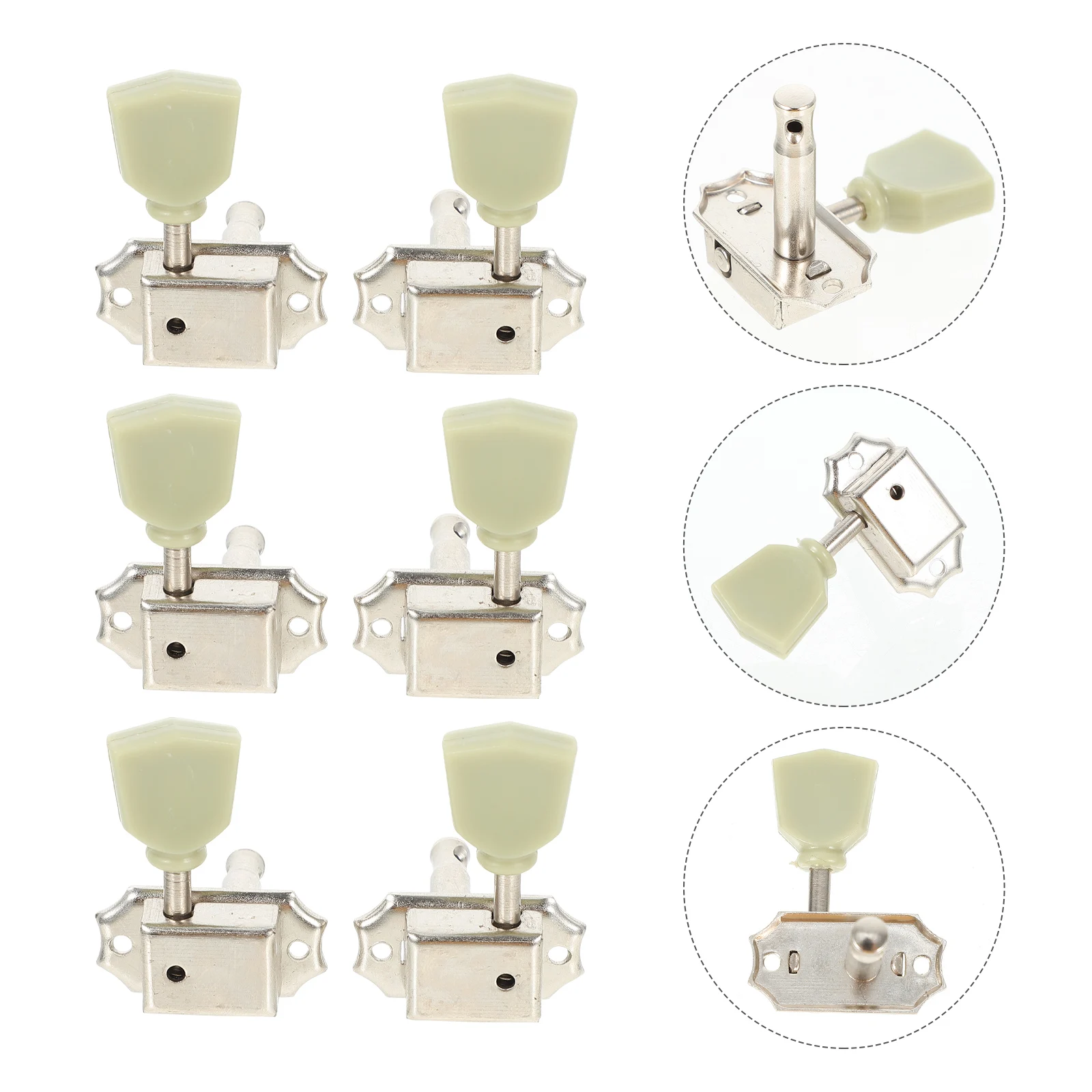 6 Pcs Guitar Tuners Machine Head Knob Knobs Replacement Durable Tuning Peg Pegs Portable
6 Pcs Guitar Tuners Machine Head Knob Knobs Replacement Durable Tuning Peg Pegs Portable