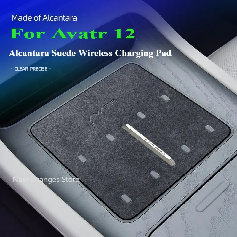 For Avatr 12 2023-2026 Black Alcantara Suede Wireless Charging Pad Interior Decoration Anti Slip Mat Car Accessories
For Avatr 12 2023-2026 Black Alcantara Suede Wireless Charging Pad Interior Decoration Anti Slip Mat Car Accessories