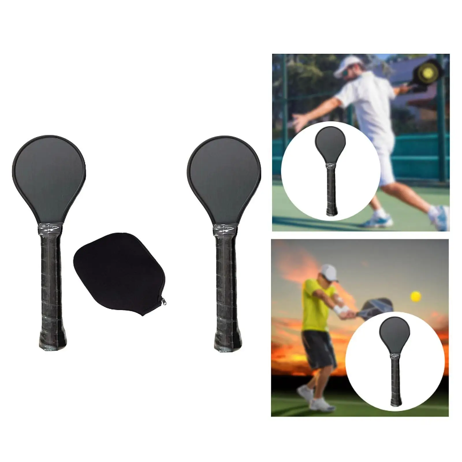 Pickleball Paddle Ergonomic Portable Multifunction Sturdy Pickleball Racket
