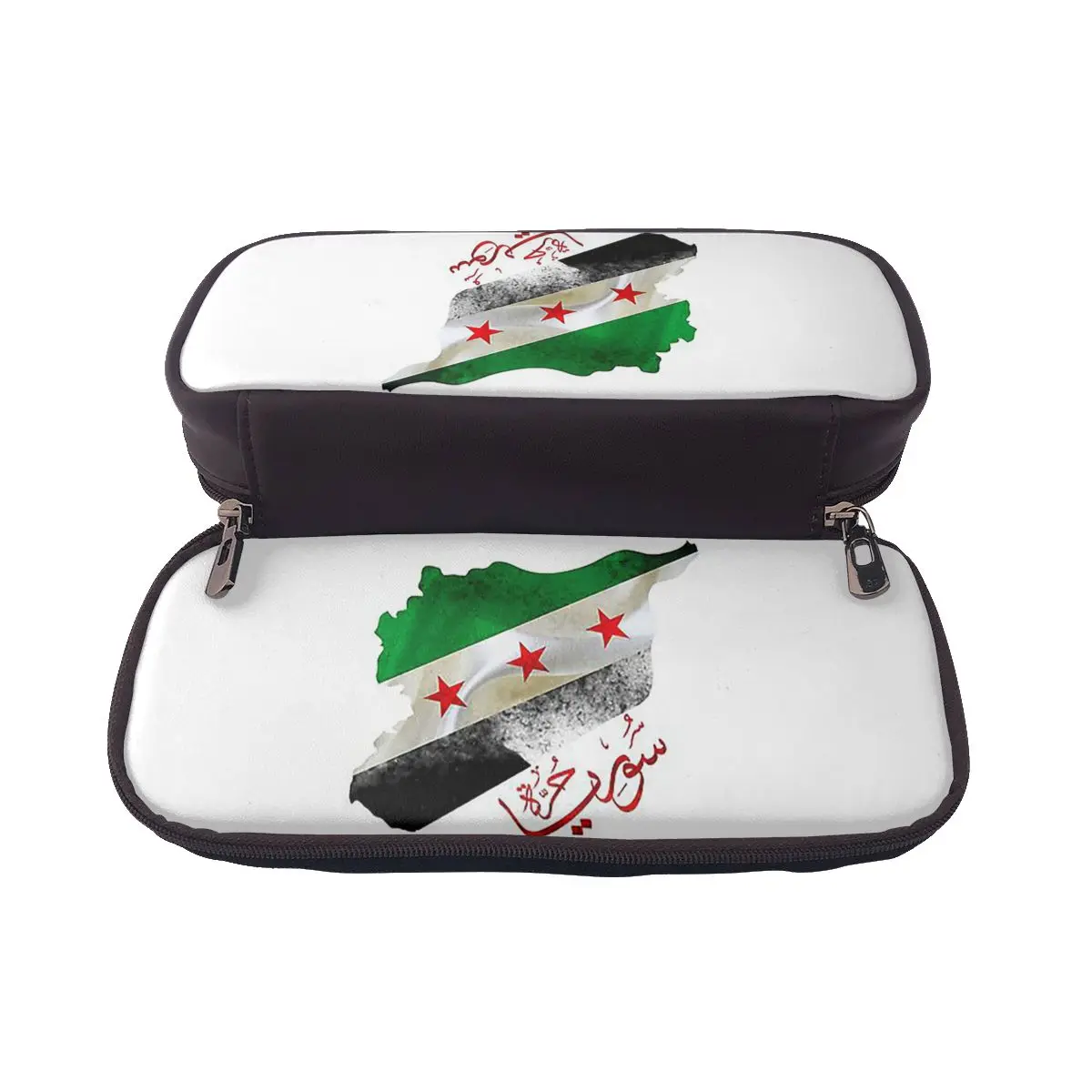 Syria Revolution Flag Map Syrian Independence Calligraphy Leather Pencil Case for Kids School Pen Box Pencil Bag Pen Holder Bag
Syria Revolution Flag Map Syrian Independence Calligraphy Leather Pencil Case for Kids School Pen Box Pencil Bag Pen Holder Bag