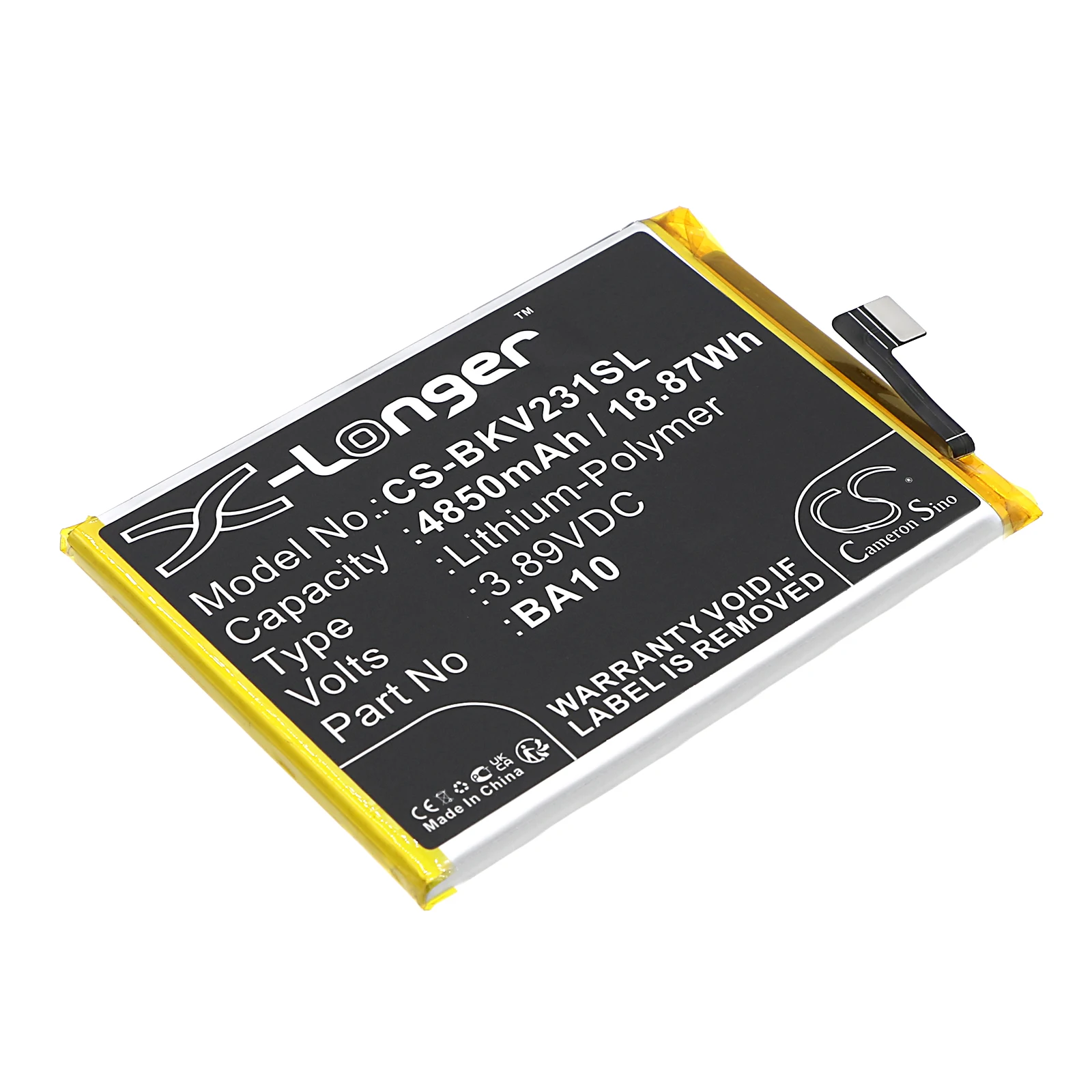 Mobile, SmartPhone 4850mAh Battery for VIVO Y17S V36m V2318A V2310 BA10
Mobile, SmartPhone 4850mAh Battery for VIVO Y17S V36m V2318A V2310 BA10