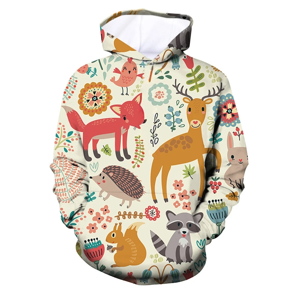 Girl Clothes Hoodies Cartoon Animal Mushroom Plant Graphic Kid Sweatshirt Pullover Children Top Casual 3-10y Children's Clothing
Girl Clothes Hoodies Cartoon Animal Mushroom Plant Graphic Kid Sweatshirt Pullover Children Top Casual 3-10y Children's Clothing