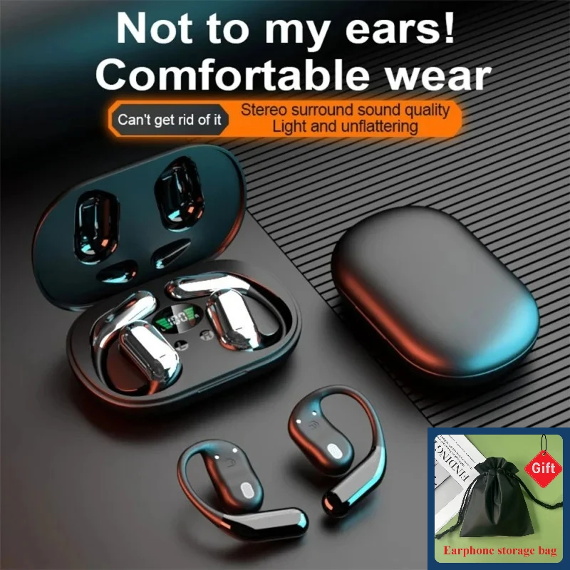 Q16 Bluetooth 5.3 OWS Earphones In-Ear Wireless Touch Control Headphones with Ear Hook 80H Standby Time for Running Sport
Q16 Bluetooth 5.3 OWS Earphones In-Ear Wireless Touch Control Headphones with Ear Hook 80H Standby Time for Running Sport
