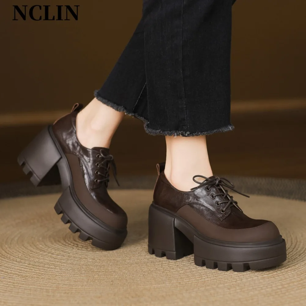 2025 Women Spring New Black Platform High heels Shoes Women Loafers Slip on Boat Shoes Designer Casual Leather Oxfords
2025 Women Spring New Black Platform High heels Shoes Women Loafers Slip on Boat Shoes Designer Casual Leather Oxfords