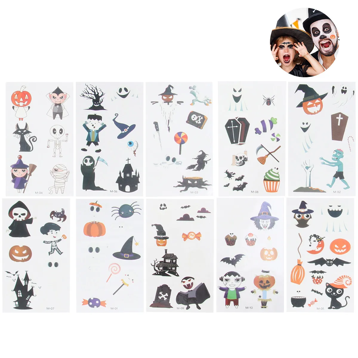 20pcs Glow in The Dark Temporary Tattoo Stickers Halloween Funny Cartoon Patterned Waterproof Party Gifts
20pcs Glow in The Dark Temporary Tattoo Stickers Halloween Funny Cartoon Patterned Waterproof Party Gifts