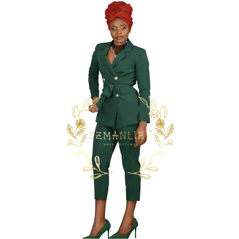 Dark Green Suit For Women Formal Blazer Pants Vest Belt Double Breasted Business Office Work Wear Slim Fit Lady Wedding Tuxedo
Dark Green Suit For Women Formal Blazer Pants Vest Belt Double Breasted Business Office Work Wear Slim Fit Lady Wedding Tuxedo