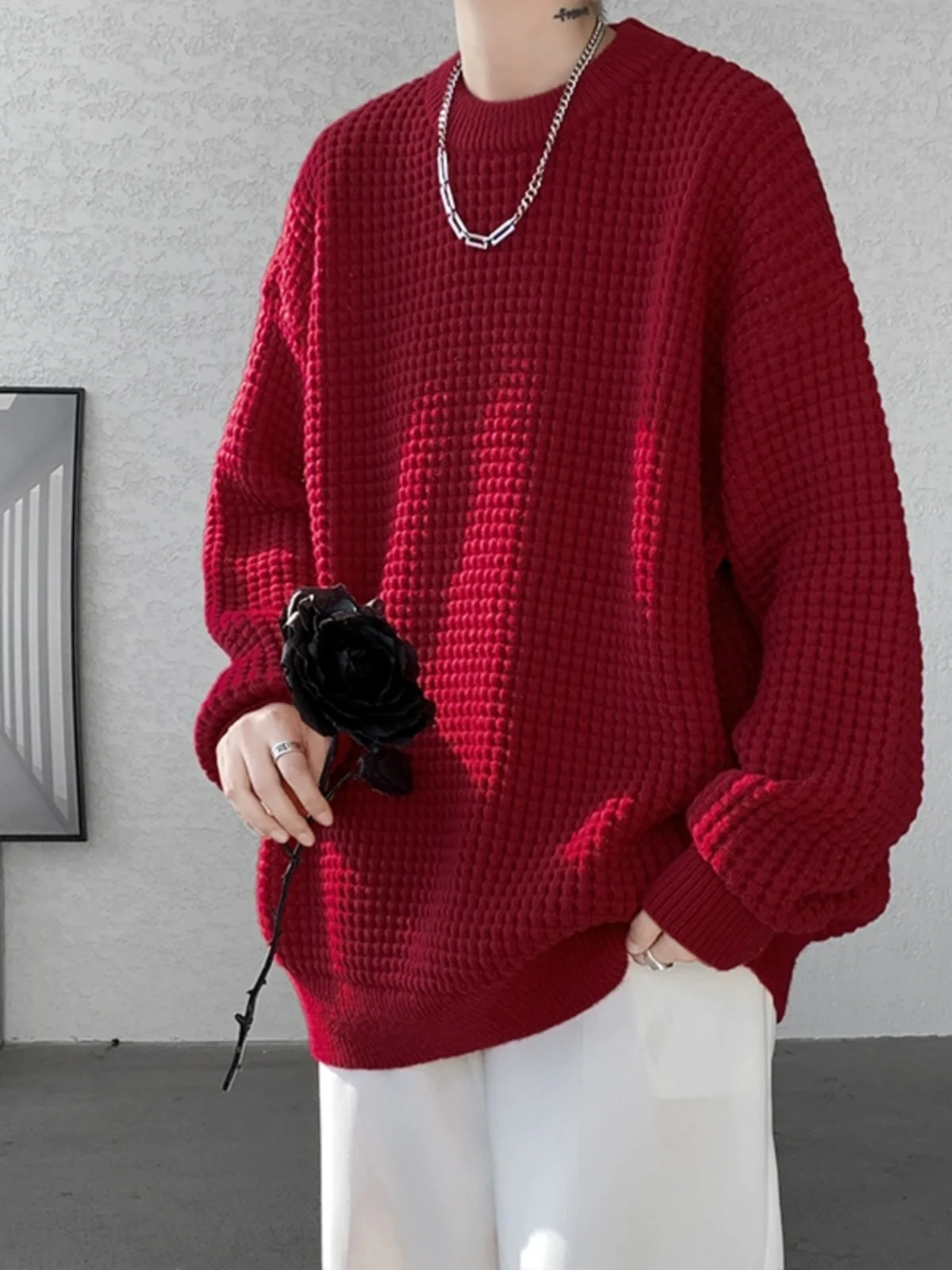 Vintage Men's Lazy Sle round Ne Knitwear Sweater Casual Long Sve Polyester Fiber Outerwear Comfortable Leisure Faion
Vintage Men's Lazy Sle round Ne Knitwear Sweater Casual Long Sve Polyester Fiber Outerwear Comfortable Leisure Faion