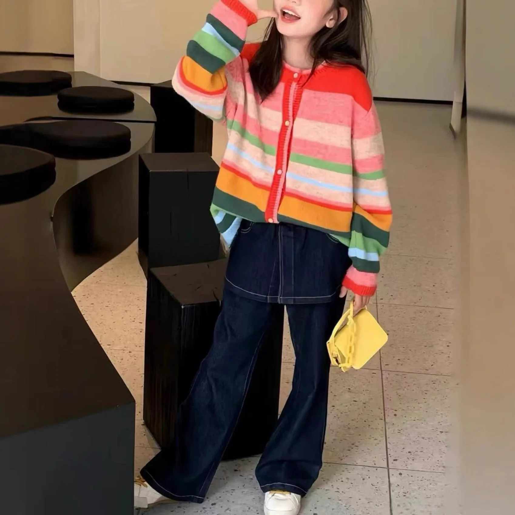 Girls' Sweater 2025 New Style Autumn and Spring Children's Fashionable Knitted Casual Kids Comfortable Clothes
Girls' Sweater 2025 New Style Autumn and Spring Children's Fashionable Knitted Casual Kids Comfortable Clothes