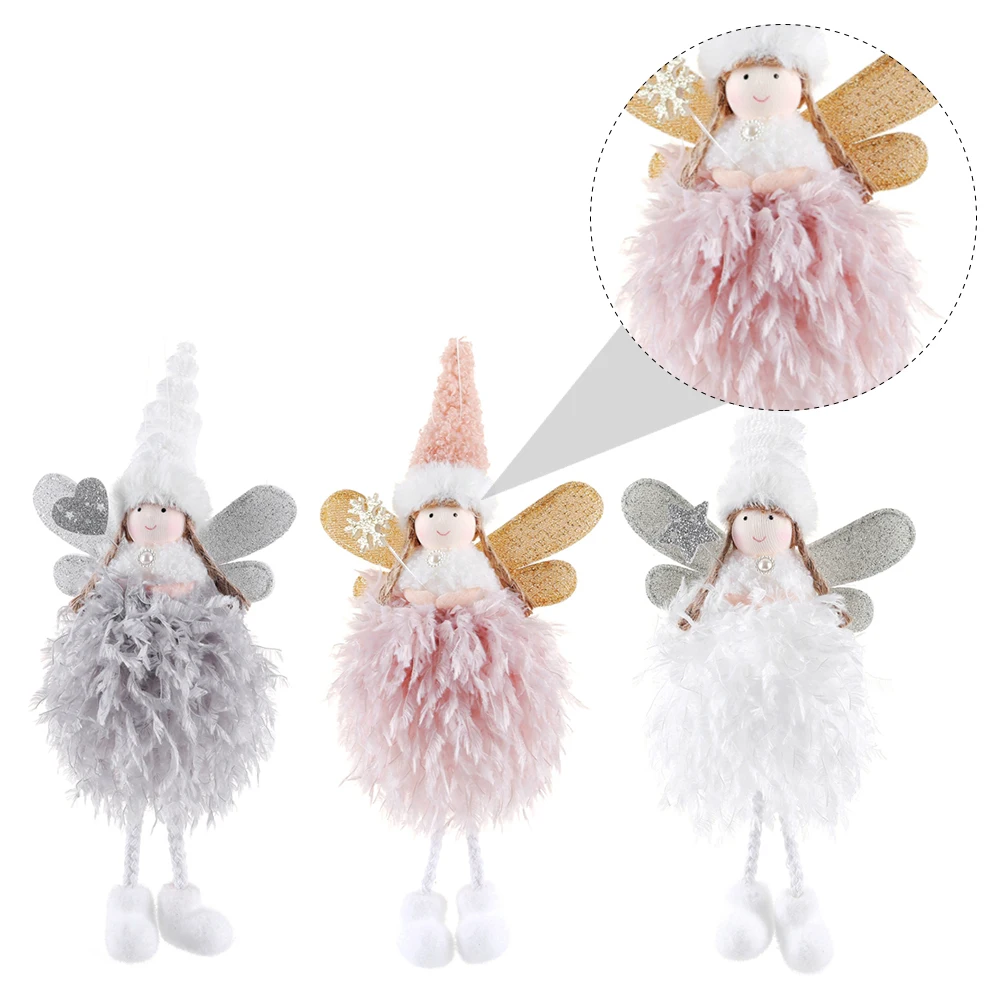 3 Pcs Angel Ornament Christmas Tree Creative Hanging Decor Home Cute Cloth Pendant Fabric
3 Pcs Angel Ornament Christmas Tree Creative Hanging Decor Home Cute Cloth Pendant Fabric