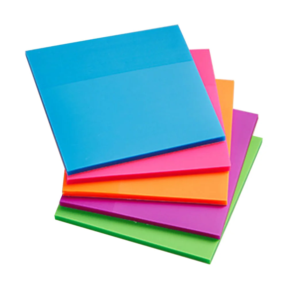 5pcs Colored Pads PET Material Detachable Memo Note Self Adhesive Reusable Office School Supplies Portable
5pcs Colored Pads PET Material Detachable Memo Note Self Adhesive Reusable Office School Supplies Portable