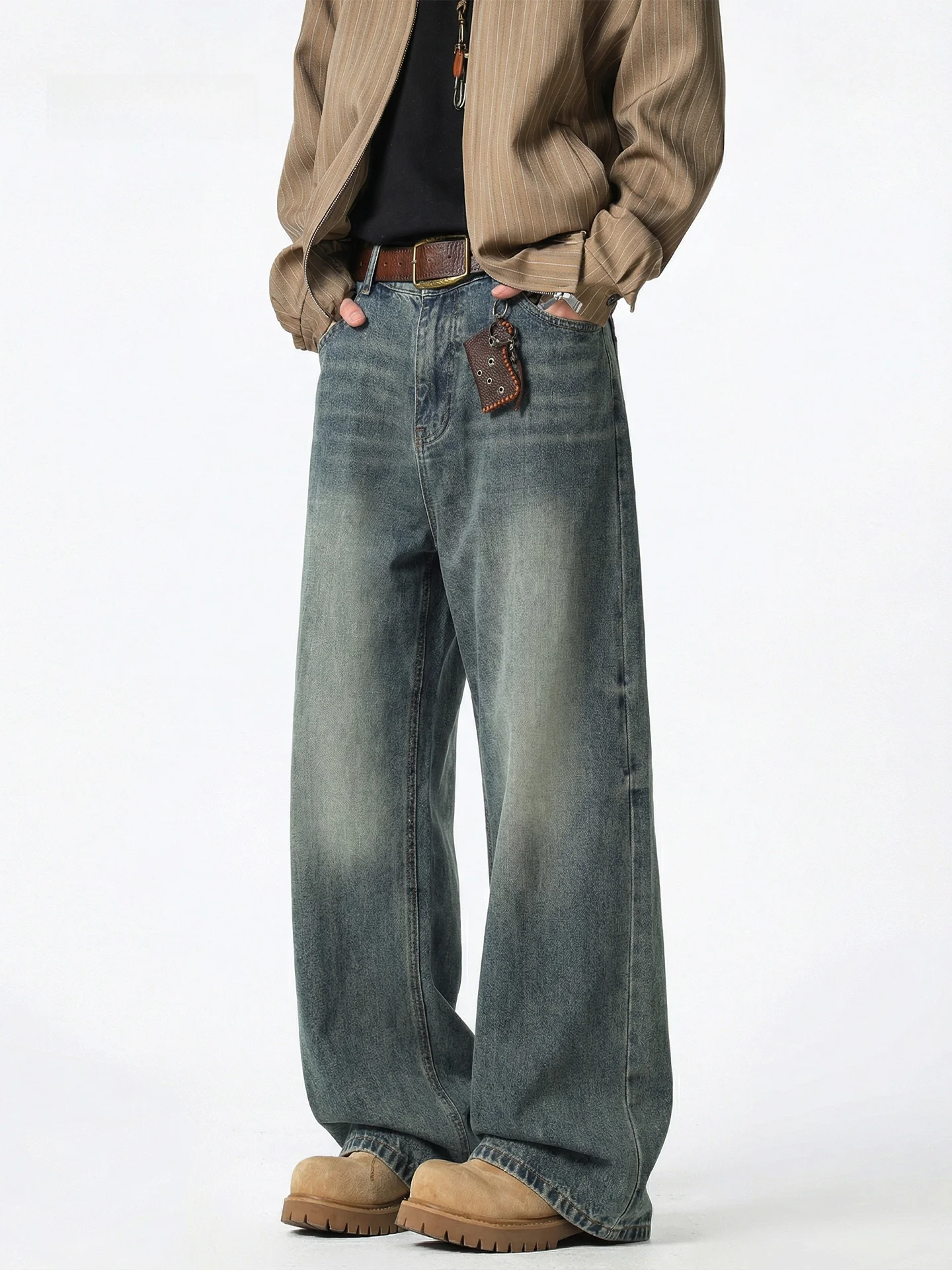 Retro American Waed Straight Leg Men's Jeans 2026 New Cleanfit Loose Wide Leg Trendy Versatile Casual Cotton Blend
Retro American Waed Straight Leg Men's Jeans 2026 New Cleanfit Loose Wide Leg Trendy Versatile Casual Cotton Blend