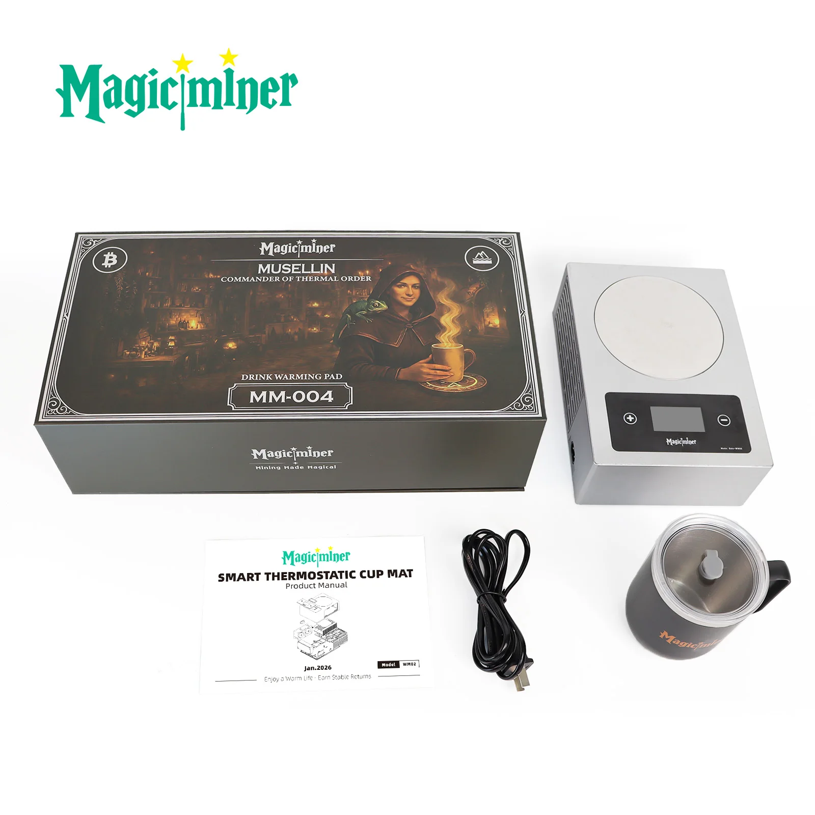 Creative product MagicMiner WM02 7TH/s Bitcoin Miner High-Tech Multi-Function Mining Machine Beverage Heater
Creative product MagicMiner WM02 7TH/s Bitcoin Miner High-Tech Multi-Function Mining Machine Beverage Heater