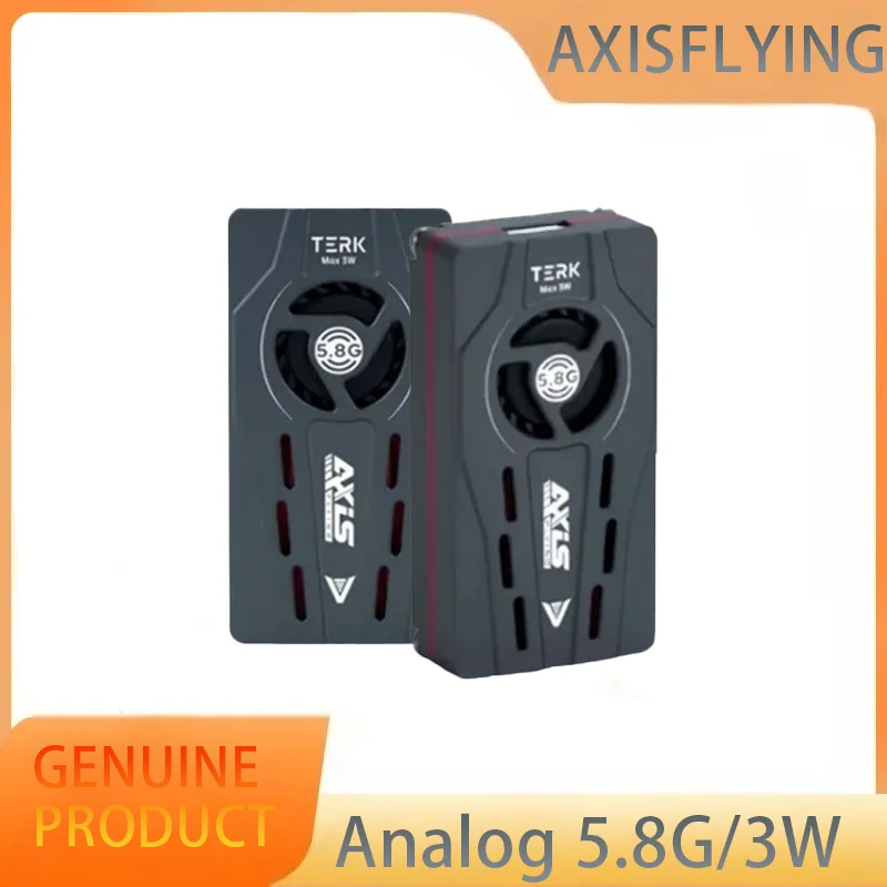 Axisflying TERK Max 5.8G 3W VTX Fan with CNC Heat Sink Dual Function-Buttons Built in MIC Silent for Long Range RC FPV Drone
Axisflying TERK Max 5.8G 3W VTX Fan with CNC Heat Sink Dual Function-Buttons Built in MIC Silent for Long Range RC FPV Drone