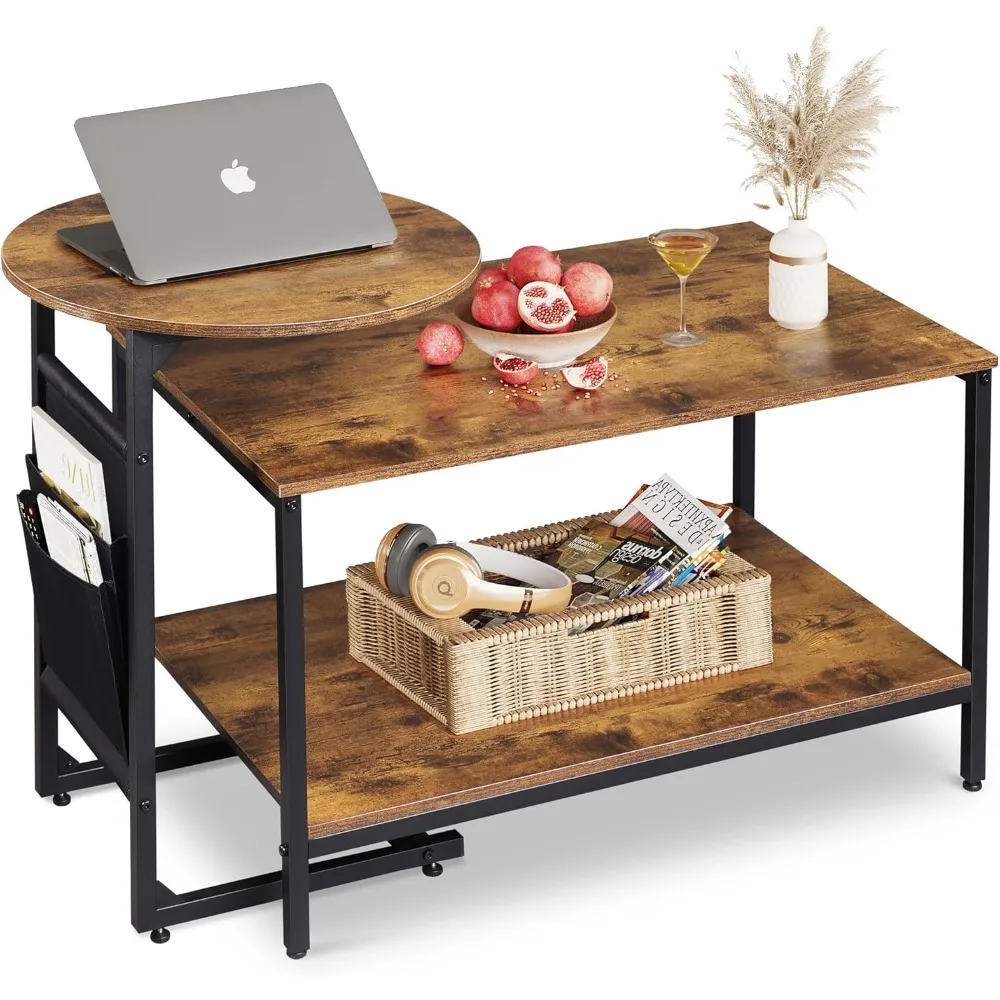 Coffee End Table Set, 31.3" Center and 18.7" Small Round Coffee with Side Table Pouch, Wood Nesting Coffee
Coffee End Table Set, 31.3" Center and 18.7" Small Round Coffee with Side Table Pouch, Wood Nesting Coffee