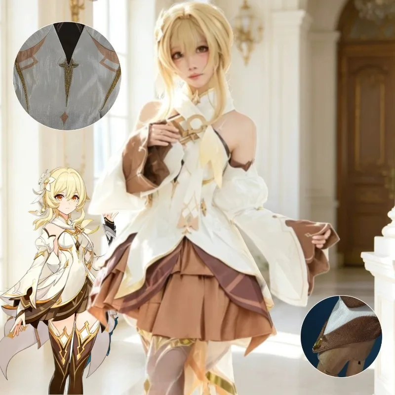 Game Genshin Impact Lumine Cosplay Costume Dress Unifrom Full Set for Women Halloween Carnival Party Anime Roleplay Outfit
Game Genshin Impact Lumine Cosplay Costume Dress Unifrom Full Set for Women Halloween Carnival Party Anime Roleplay Outfit