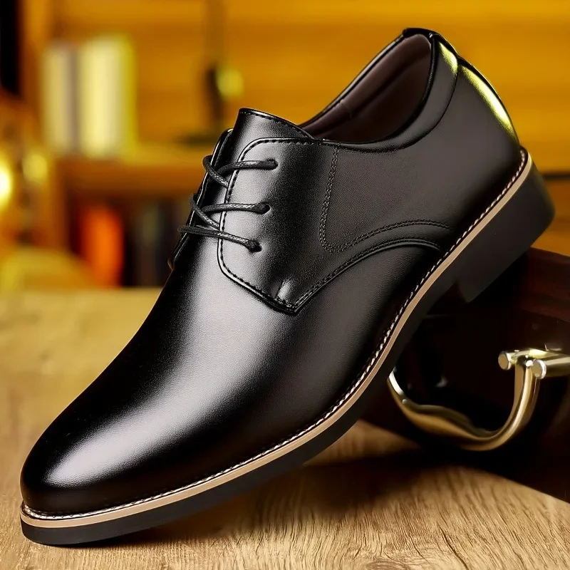 Large Size 38-48 Leather Business Men's Dress Shoes Fashion Soft Sole Men Derby Shoes Designer Platform Male Wedding Shoes W781
Large Size 38-48 Leather Business Men's Dress Shoes Fashion Soft Sole Men Derby Shoes Designer Platform Male Wedding Shoes W781