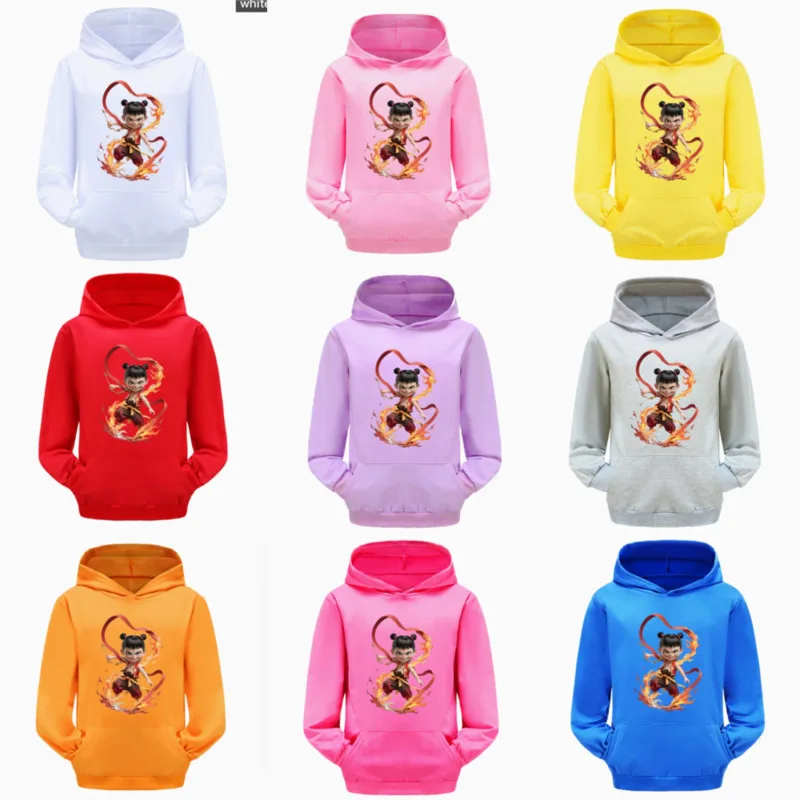NeZha Hoodies Printed Casual Loose O-neck Long Sleeve Solid Pullover Hoodie Fashion Chinese Style Adult And Children Sweatshirts
NeZha Hoodies Printed Casual Loose O-neck Long Sleeve Solid Pullover Hoodie Fashion Chinese Style Adult And Children Sweatshirts