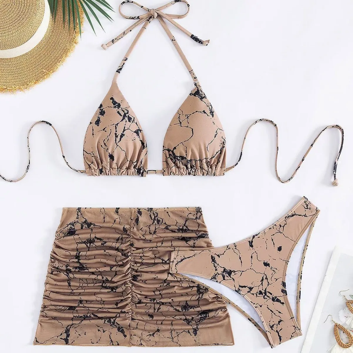 Women's Swimsuit New In Matching Sets Three Piece Suit Sexy Beachwear Bodycon Mini Skirt Outfits Bathing Suit Summer Clothings
Women's Swimsuit New In Matching Sets Three Piece Suit Sexy Beachwear Bodycon Mini Skirt Outfits Bathing Suit Summer Clothings