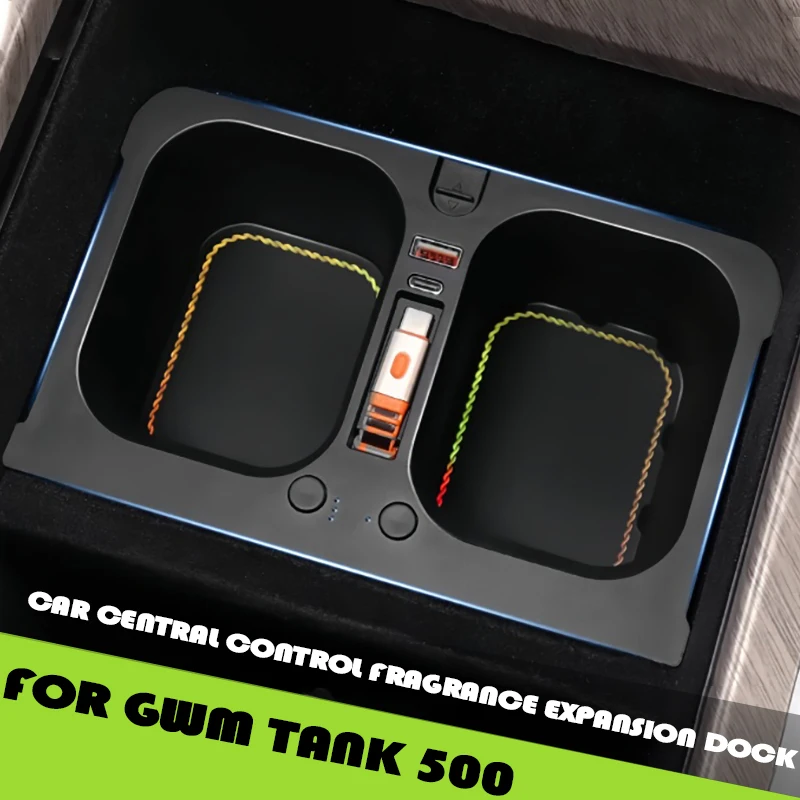 Car Central Control Fragrance Expansion Dock Fit for Tank 500 Car on-board Fast Charger Expansion Water Cup Holder Ambient Light
Car Central Control Fragrance Expansion Dock Fit for Tank 500 Car on-board Fast Charger Expansion Water Cup Holder Ambient Light
