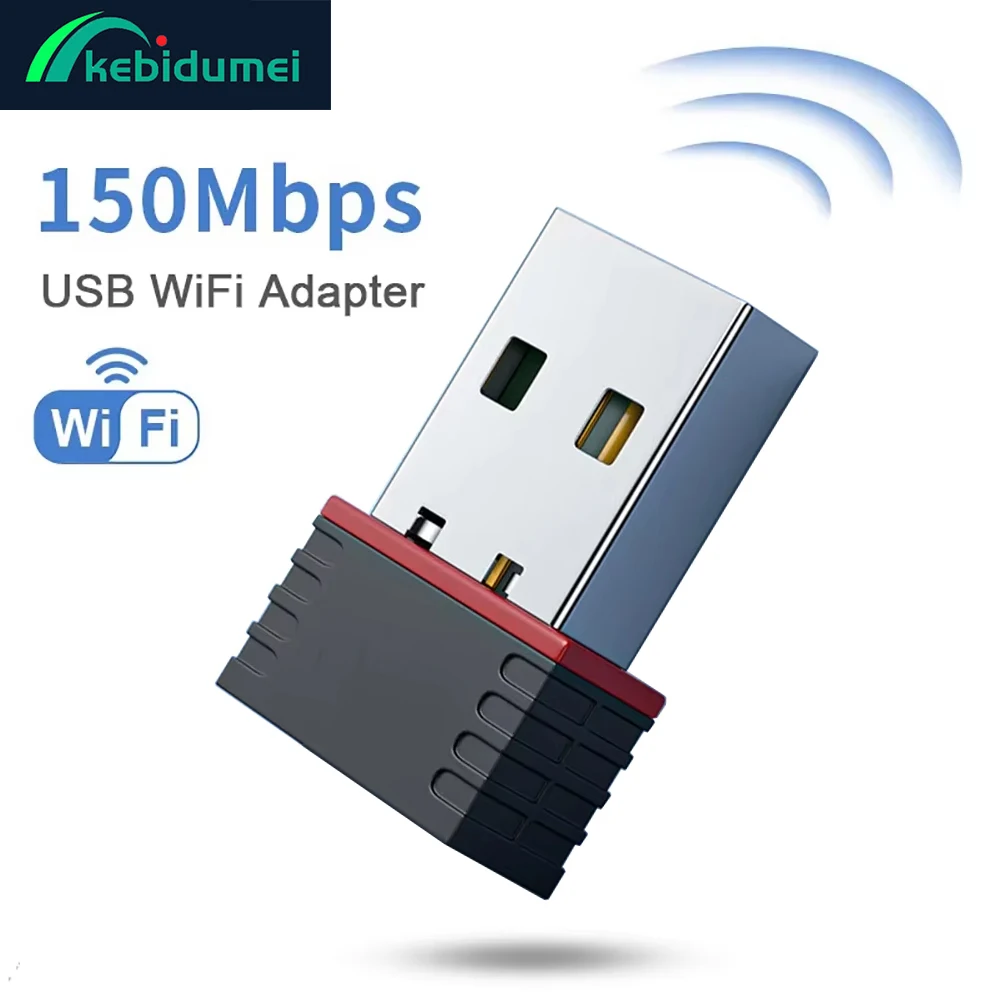 Kebidumei 150Mbps USB WiFi Adapter 2.4G Wireless Network Card 802.11n RTL8188 Ethernet Mini Lan Wi-Fi Receiver Dongle For Laptop
Kebidumei 150Mbps USB WiFi Adapter 2.4G Wireless Network Card 802.11n RTL8188 Ethernet Mini Lan Wi-Fi Receiver Dongle For Laptop