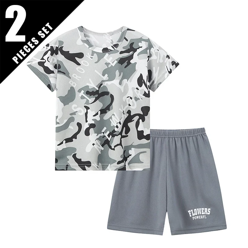 2 Pack Multicolor Camouflage Quick-drying Suit for Summer Children Boys Sports Running Short-sleeved Shorts Girls Leisure Suit
2 Pack Multicolor Camouflage Quick-drying Suit for Summer Children Boys Sports Running Short-sleeved Shorts Girls Leisure Suit
