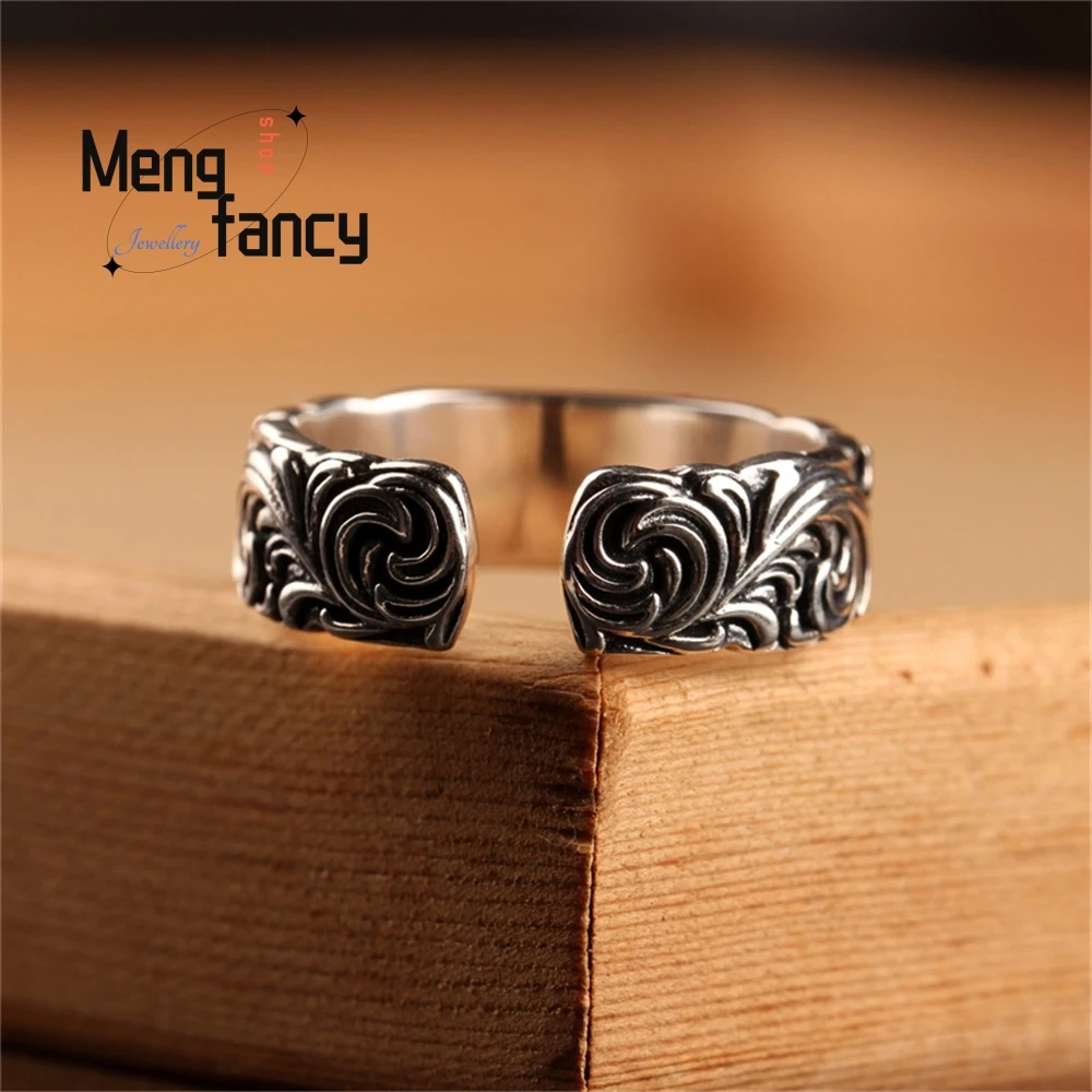 Silver Retro Simple And Personalized Jewelry With Vajra And Grass Patterns Fashion Jewelry Exquisite Handicraft Best Selling
Silver Retro Simple And Personalized Jewelry With Vajra And Grass Patterns Fashion Jewelry Exquisite Handicraft Best Selling