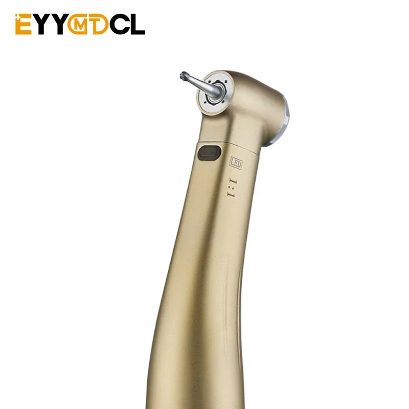 1:1 Dental Fiber Optic Contra Angle Handpiece with Inner Water Spray Low Speed 4 Water Sparys Turbine Blue Ring for Dentist
1:1 Dental Fiber Optic Contra Angle Handpiece with Inner Water Spray Low Speed 4 Water Sparys Turbine Blue Ring for Dentist
