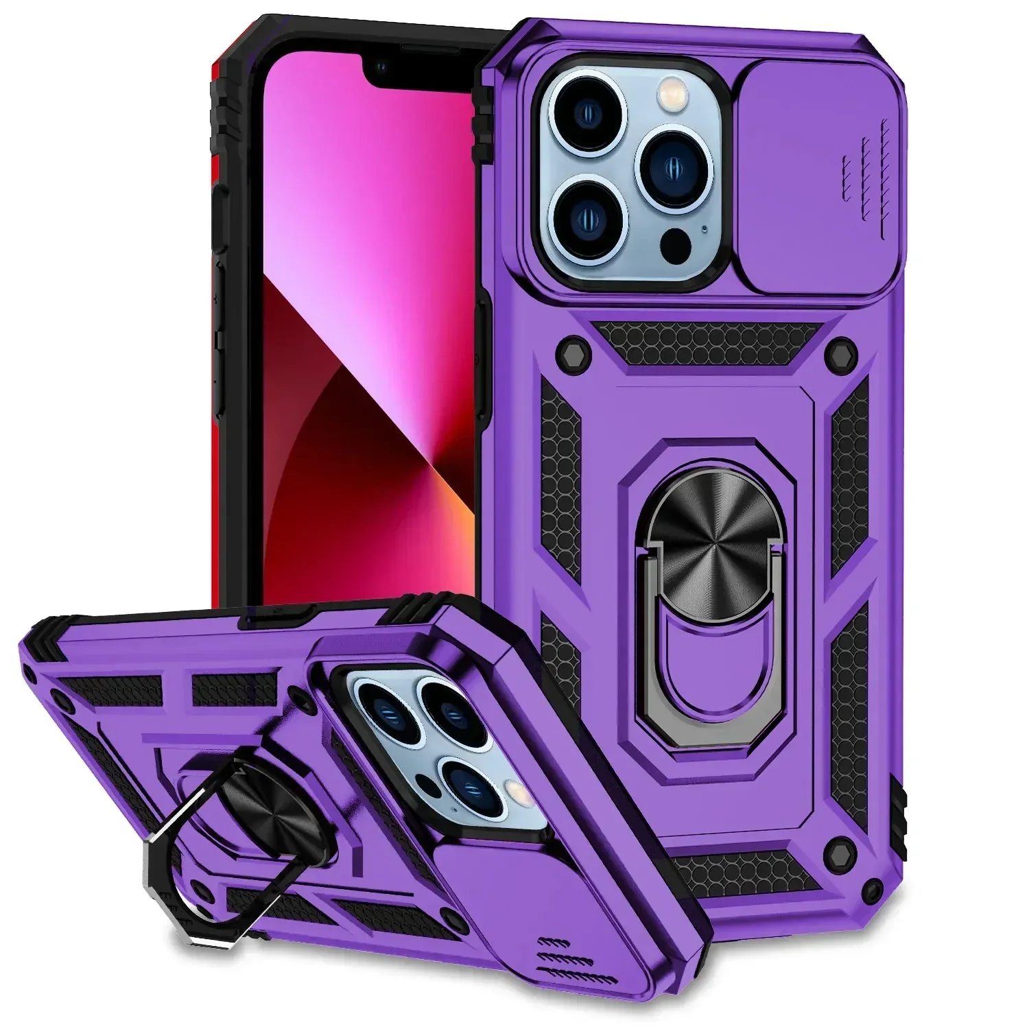 Чехол для телефона с поворотным кольцом на 360 градусов для iPhone 15 ProMax 14 11 13 12 Mini TPU PC предотвращает падение автомобильный Магнитный всасывающий черный чехол
Чехол для телефона с поворотным кольцом на 360 градусов для iPhone 15 ProMax 14 11 13 12 Mini TPU PC предотвращает падение автомобильный Магнитный всасывающий черный чехол