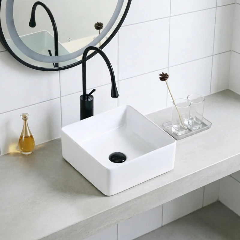 White Bathroom Sinks Light Luxury Bathroom fixtures Square Wash basin Home Round Kitchen Sink Toilet Washing Sink
White Bathroom Sinks Light Luxury Bathroom fixtures Square Wash basin Home Round Kitchen Sink Toilet Washing Sink