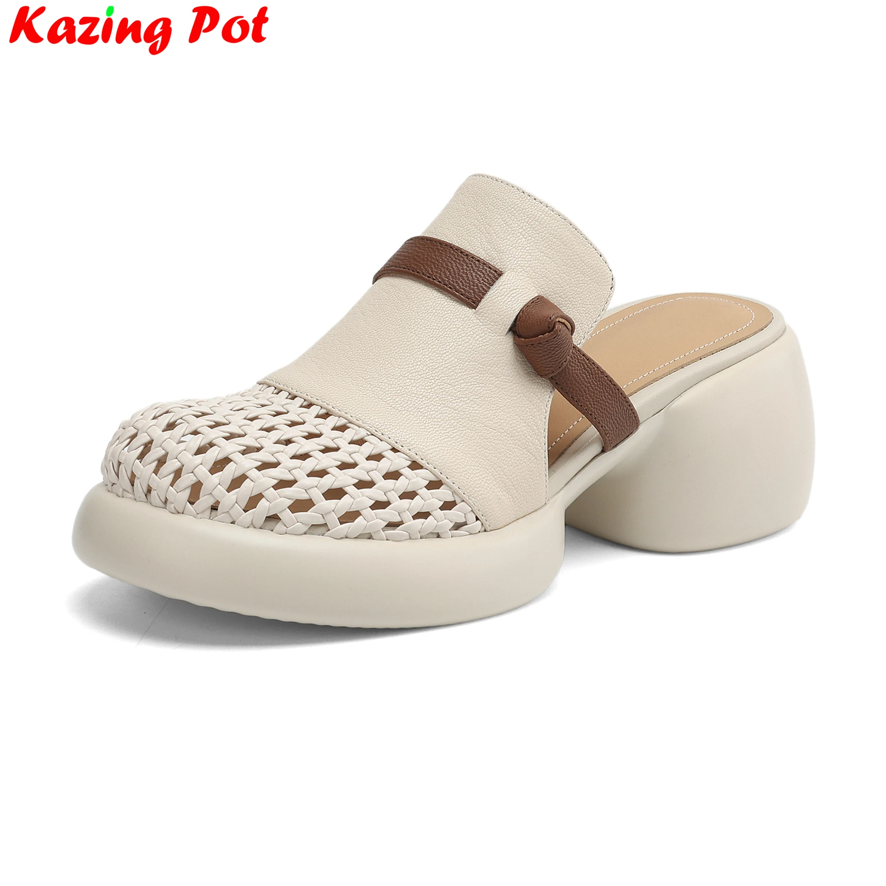 Krazing Pot Woven Belt Sheepskin High Heels Summer Sandals Slingback Mules Casual Vacation Dating Concise Luxury Ins Women Pumps
Krazing Pot Woven Belt Sheepskin High Heels Summer Sandals Slingback Mules Casual Vacation Dating Concise Luxury Ins Women Pumps