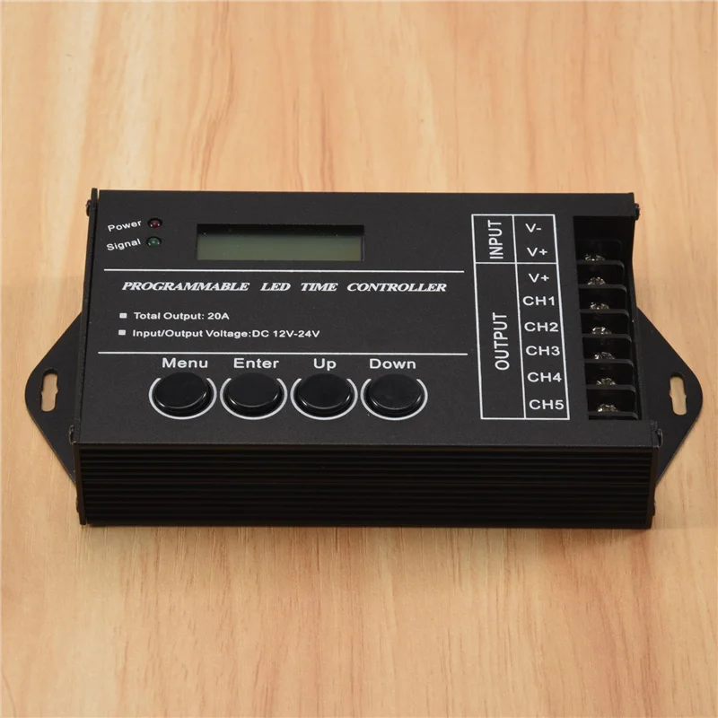 N08R TC420 Time Programmable RGB LED Controller DC12V-24V 5 Channel LED Timing Dimmer
N08R TC420 Time Programmable RGB LED Controller DC12V-24V 5 Channel LED Timing Dimmer