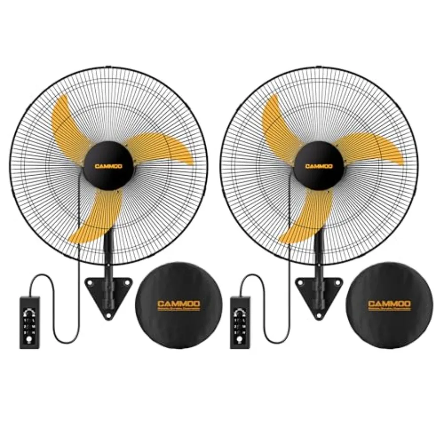20 Inch Wall Mount Fan for Garage Workshop Gym, 600D Oxford Cover, Black, Oscillating with Extended Wired Remote 6.6ft Cord, 3-
20 Inch Wall Mount Fan for Garage Workshop Gym, 600D Oxford Cover, Black, Oscillating with Extended Wired Remote 6.6ft Cord, 3-