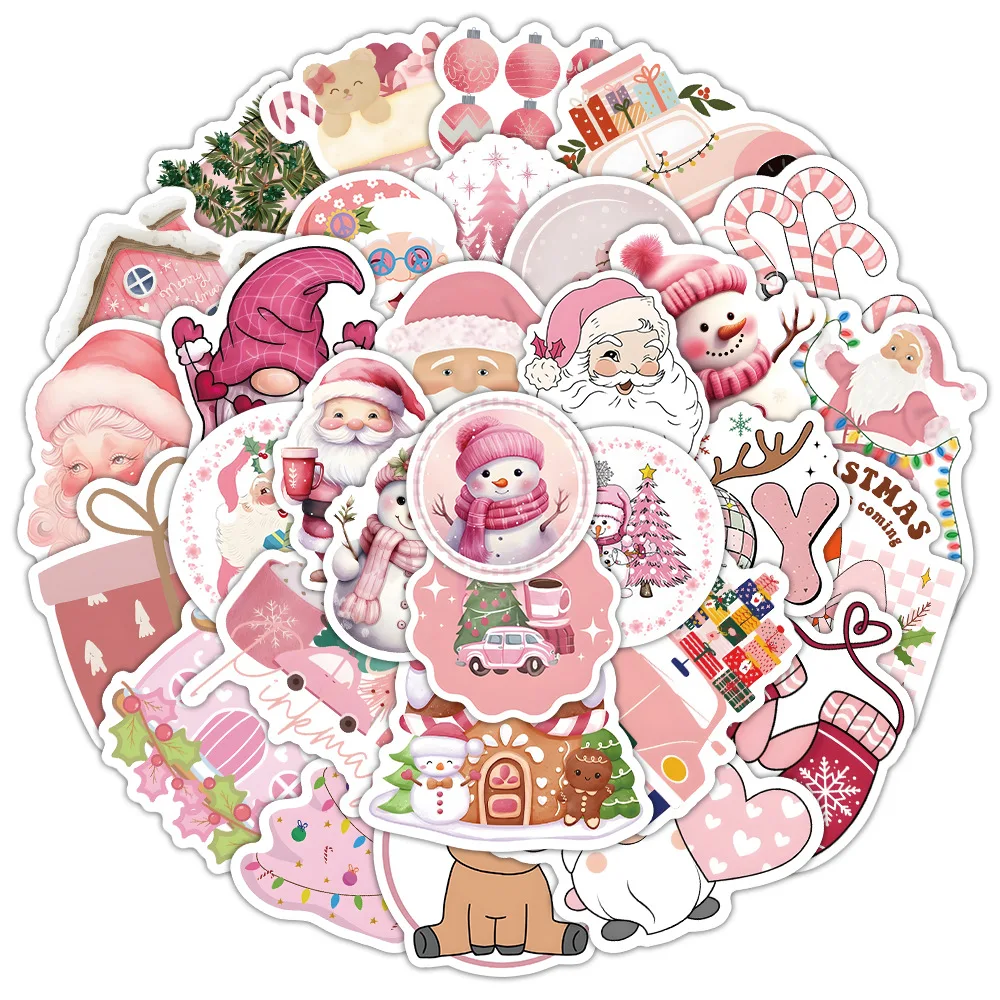 10/30/53PCS Pink Christmas Stickers Cartoon Holiday Graffiti Decoration Phone Case Water Cup Luggage Guitar Waterproof Decal
10/30/53PCS Pink Christmas Stickers Cartoon Holiday Graffiti Decoration Phone Case Water Cup Luggage Guitar Waterproof Decal