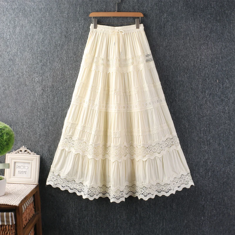 Японские милые однотонные хлопковые юбки с вышивкой для девочек Mori, женские осенние повседневные свободные юбки трапециевидной формы с эластичной резинкой на талии
Японские милые однотонные хлопковые юбки с вышивкой для девочек Mori, женские осенние повседневные свободные юбки трапециевидной формы с эластичной резинкой на талии