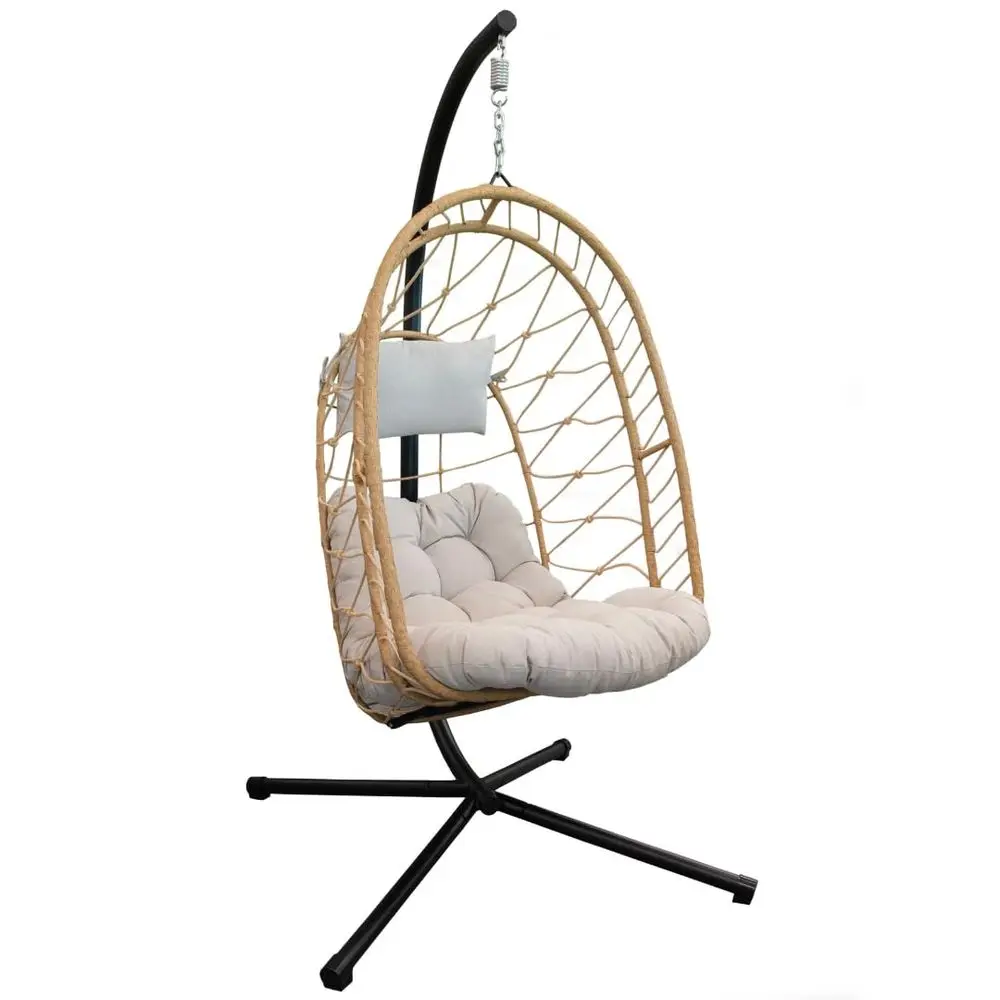 Nest Chair with Steel Stand amp GeoBella Plush Outdoor Cushion Accomodates 250lbs Cappuccino
Nest Chair with Steel Stand amp GeoBella Plush Outdoor Cushion Accomodates 250lbs Cappuccino
