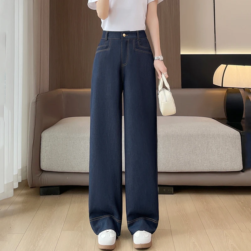Summer High Waist Straight Pants Women Korean Fashion Casual Baggy Jeans Y2K Harajuku Vintage Thin Wide Leg Denim Pants New
Summer High Waist Straight Pants Women Korean Fashion Casual Baggy Jeans Y2K Harajuku Vintage Thin Wide Leg Denim Pants New