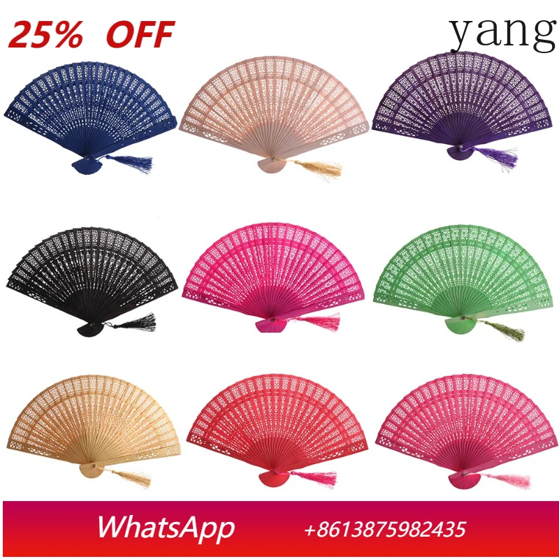 Yjq 3pcs colored fragrant wood fan bag fringed hollow carved wooden folding fan
Yjq 3pcs colored fragrant wood fan bag fringed hollow carved wooden folding fan
