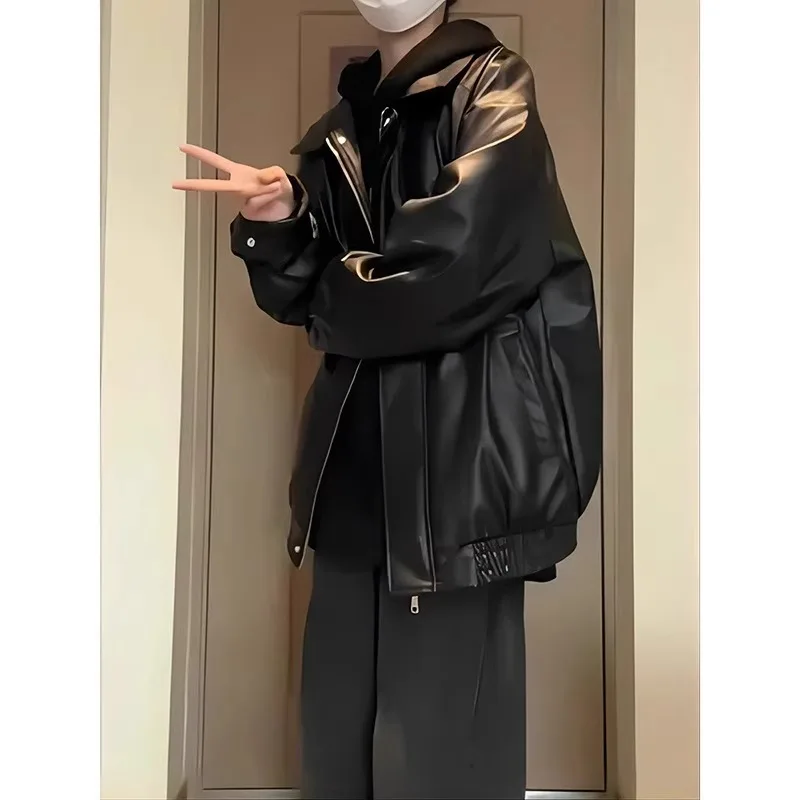 Мужская куртка Bla из искусственной кожи большого размера с мягкой подкладкой, мотоциклетная бейсбольная куртка High Street, осенняя одежда...
Мужская куртка Bla из искусственной кожи большого размера с мягкой подкладкой, мотоциклетная бейсбольная куртка High Street, осенняя одежда...