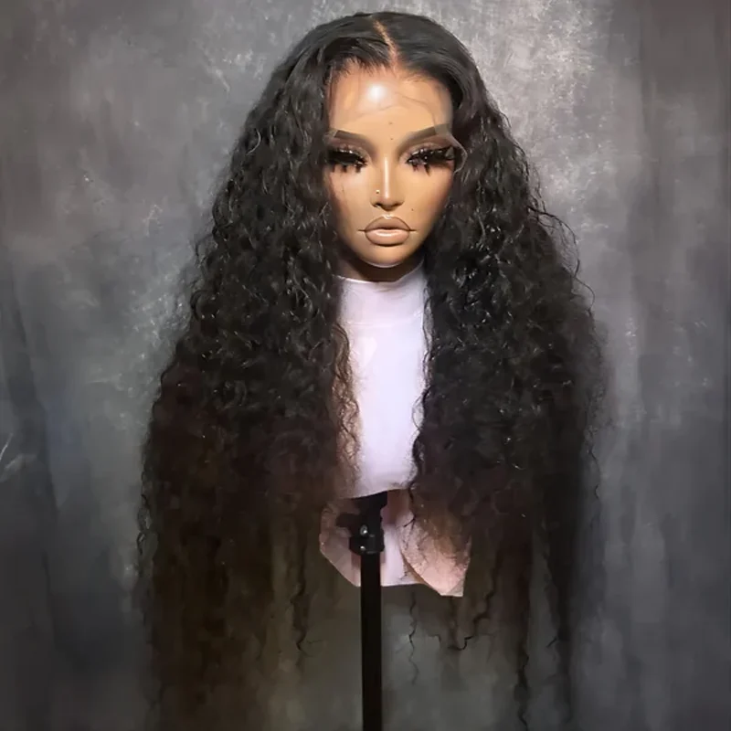 Soft Glueless 26Inch 180DensityLong Natural Black Kinky Curly Lace Front Wig For Women With Baby Hair Synthetic Preplucked Daily
Soft Glueless 26Inch 180DensityLong Natural Black Kinky Curly Lace Front Wig For Women With Baby Hair Synthetic Preplucked Daily