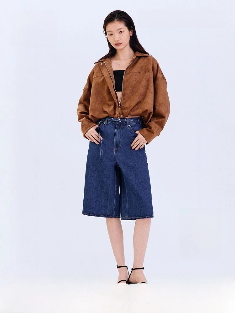 H&M Women's Retro Style Five-Point Bermuda Short Jeans Summer 2026 Natural Waist Straight Cut Cotton Denim Pants Ladies
H&M Women's Retro Style Five-Point Bermuda Short Jeans Summer 2026 Natural Waist Straight Cut Cotton Denim Pants Ladies
