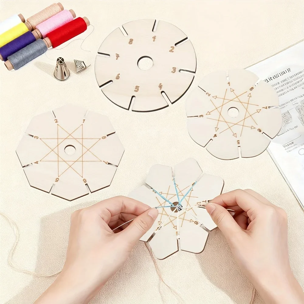 4pcs Bracelet Woven Braiding Disk, Flower Shape Wood Disk Bracelet Braiding Woven Plate Knitting Tools Beading Cord Disc
4pcs Bracelet Woven Braiding Disk, Flower Shape Wood Disk Bracelet Braiding Woven Plate Knitting Tools Beading Cord Disc