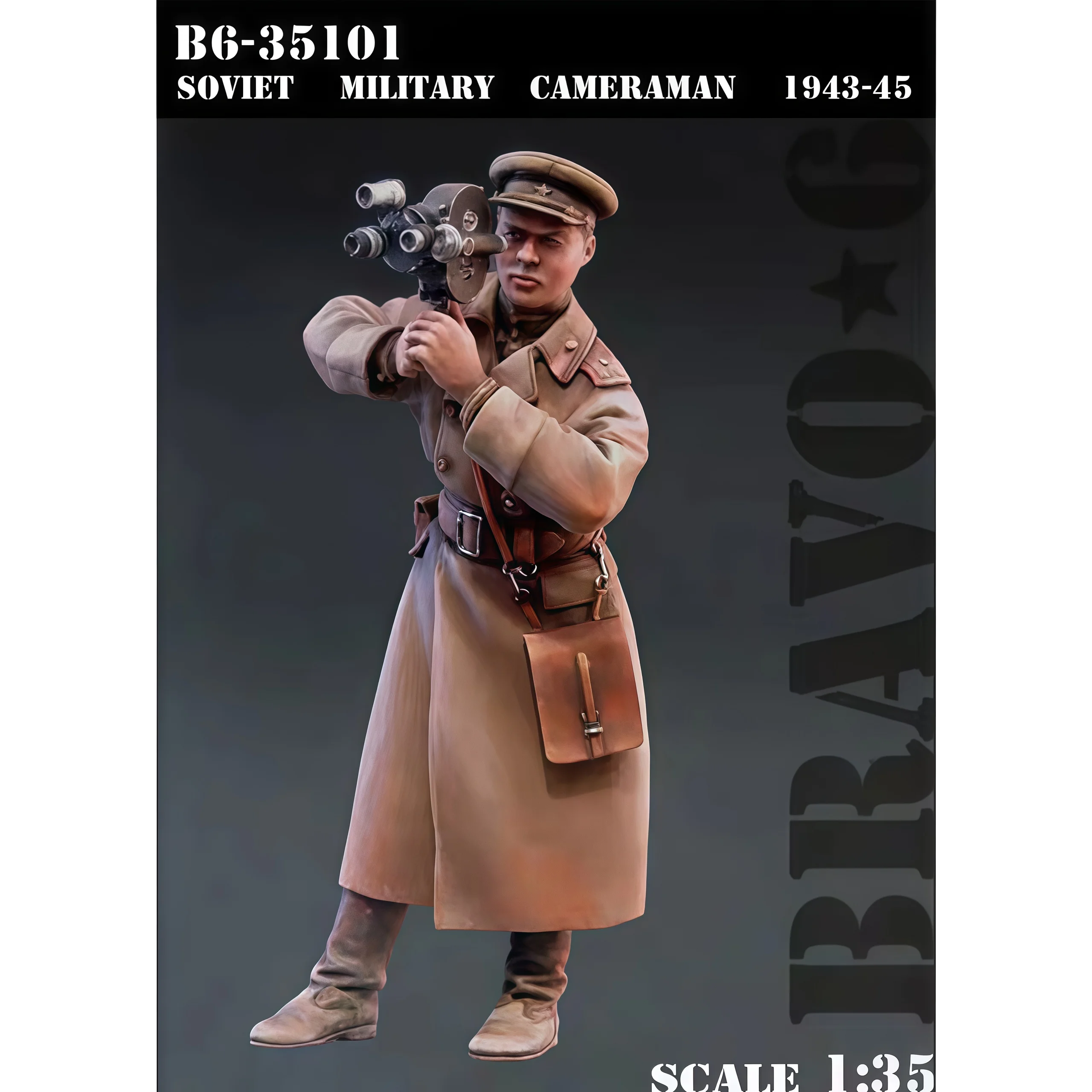 1/35 resin soldier model GK Soviet military photographer Unassembled and unpainted DIY kit 1017R
1/35 resin soldier model GK Soviet military photographer Unassembled and unpainted DIY kit 1017R