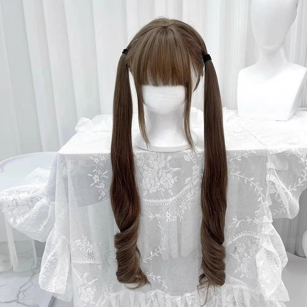 Synthetic Wig Women, Long Hair Lolita Style Roman Wave, Long Curly Hair, Extended Length Shao Luo Female Style, Full Headpiece
Synthetic Wig Women, Long Hair Lolita Style Roman Wave, Long Curly Hair, Extended Length Shao Luo Female Style, Full Headpiece