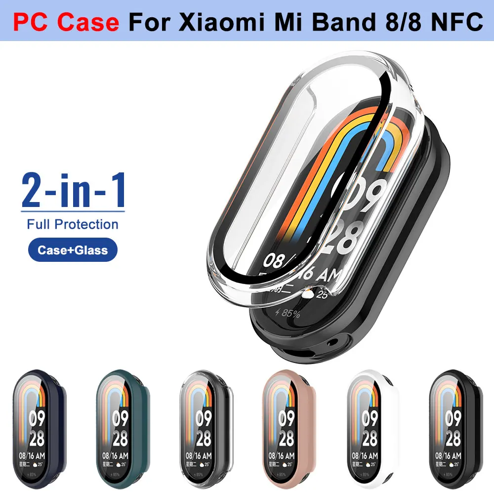 For Xiaomi Mi Band 8 Glass+ Case SmartWatch PC Bumper All-Around Screen Protector Shell For Xiaomi Miband8 NFC Cover Accessories
For Xiaomi Mi Band 8 Glass+ Case SmartWatch PC Bumper All-Around Screen Protector Shell For Xiaomi Miband8 NFC Cover Accessories