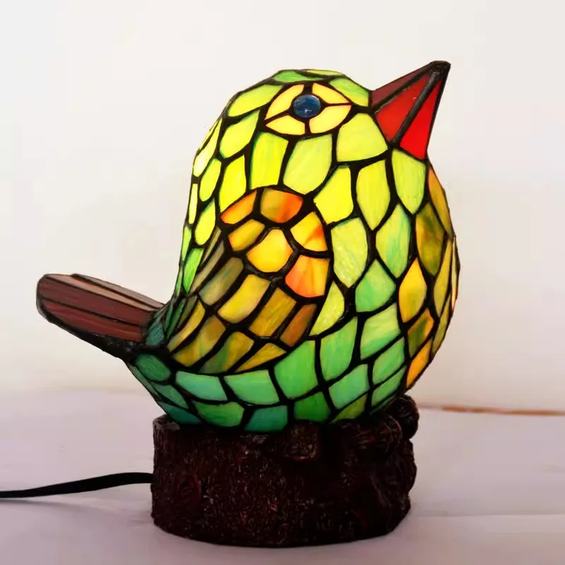 Night Light European Decorative Lamp Bedside Lamp Bird Colored Glass Small Table Lamp
Night Light European Decorative Lamp Bedside Lamp Bird Colored Glass Small Table Lamp
