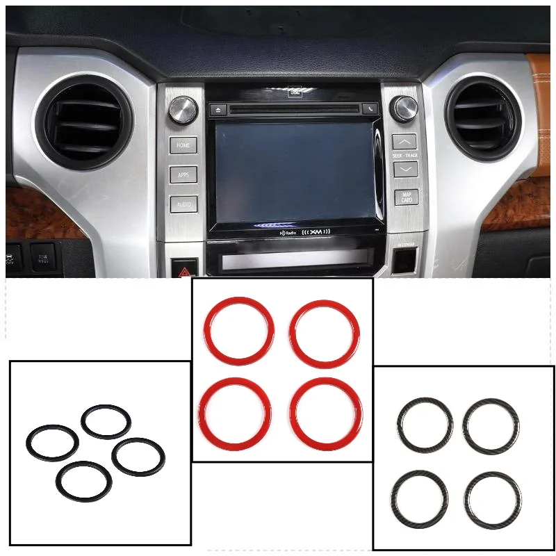 ABS Matte Black Dashboard Air Outlet Vent Ring Trim Decorative Circle Cover For Toyota Tundra 2014-2021 Modified Car Accessories
ABS Matte Black Dashboard Air Outlet Vent Ring Trim Decorative Circle Cover For Toyota Tundra 2014-2021 Modified Car Accessories