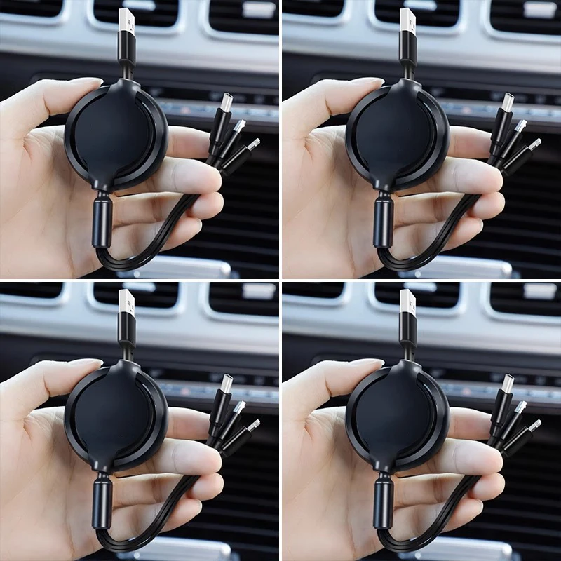 1Pc Car Interior 3 In 1 Fast Charger USB Data Cable Fit For Land Rover Range Rover Freelander Discovery Defender Car Accessories
1Pc Car Interior 3 In 1 Fast Charger USB Data Cable Fit For Land Rover Range Rover Freelander Discovery Defender Car Accessories