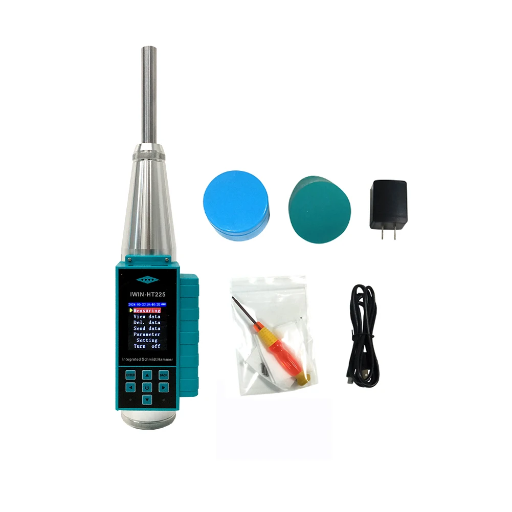 Impact Energy 2.207 Nm Calibration Certificate Aluminum Body Concrete Strength Testing Equipment Rebound Hammer Machine
Impact Energy 2.207 Nm Calibration Certificate Aluminum Body Concrete Strength Testing Equipment Rebound Hammer Machine